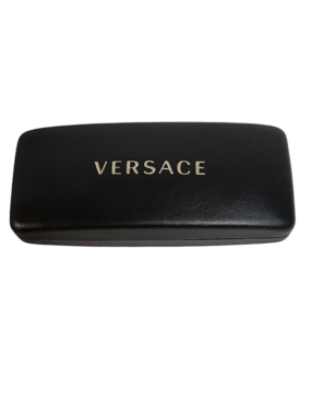 New Versace Black Eyeglass Case & Branded Lens Cloth
